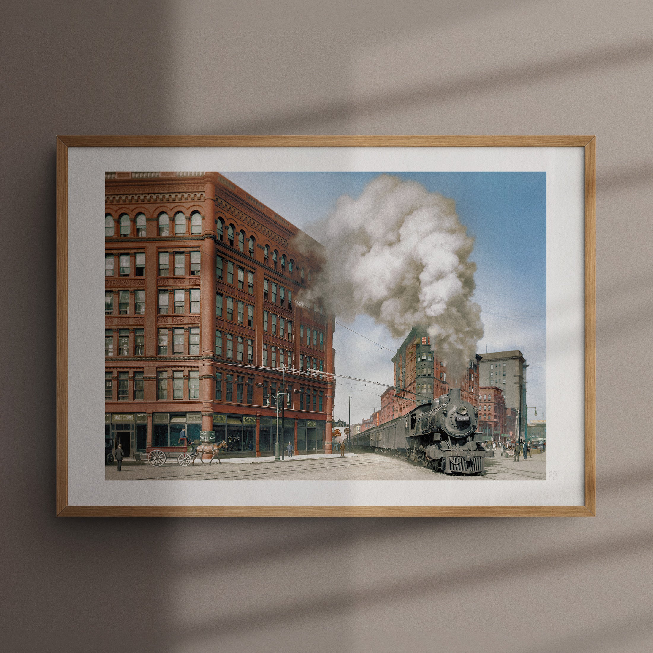 Empire State Express, 1905, Colorized