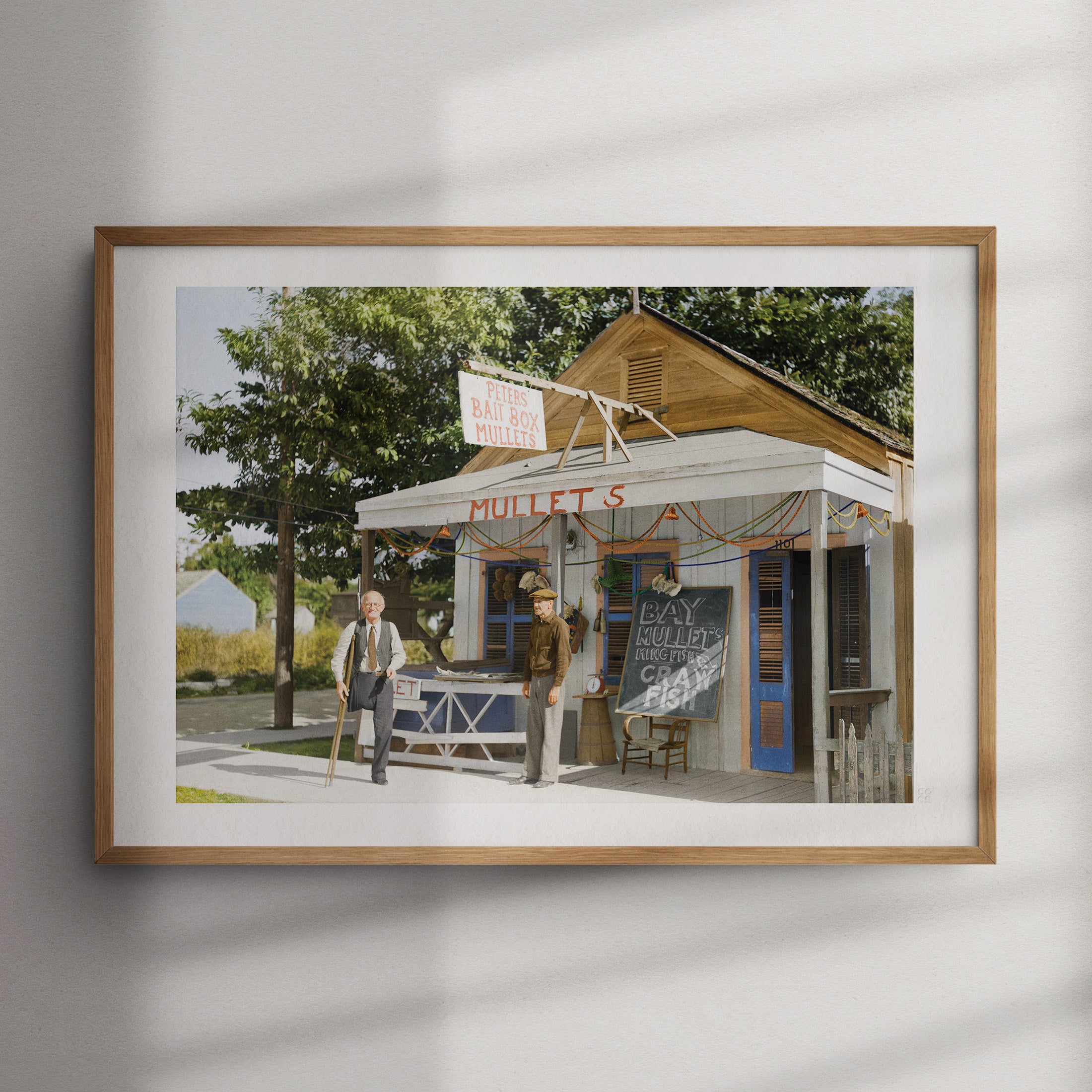 Bait Box Mullets, 1938, Colorized