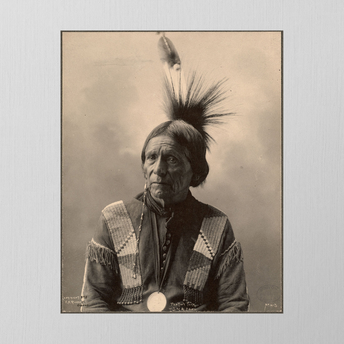 Peatwy Tuck of the Meskwaki, 1898, Colorized