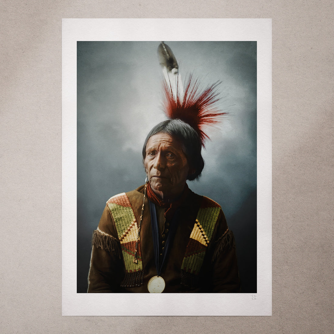 Peatwy Tuck of the Meskwaki, 1898, Colorized
