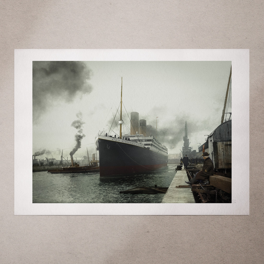 RMS Titanic, 1912, Colorized