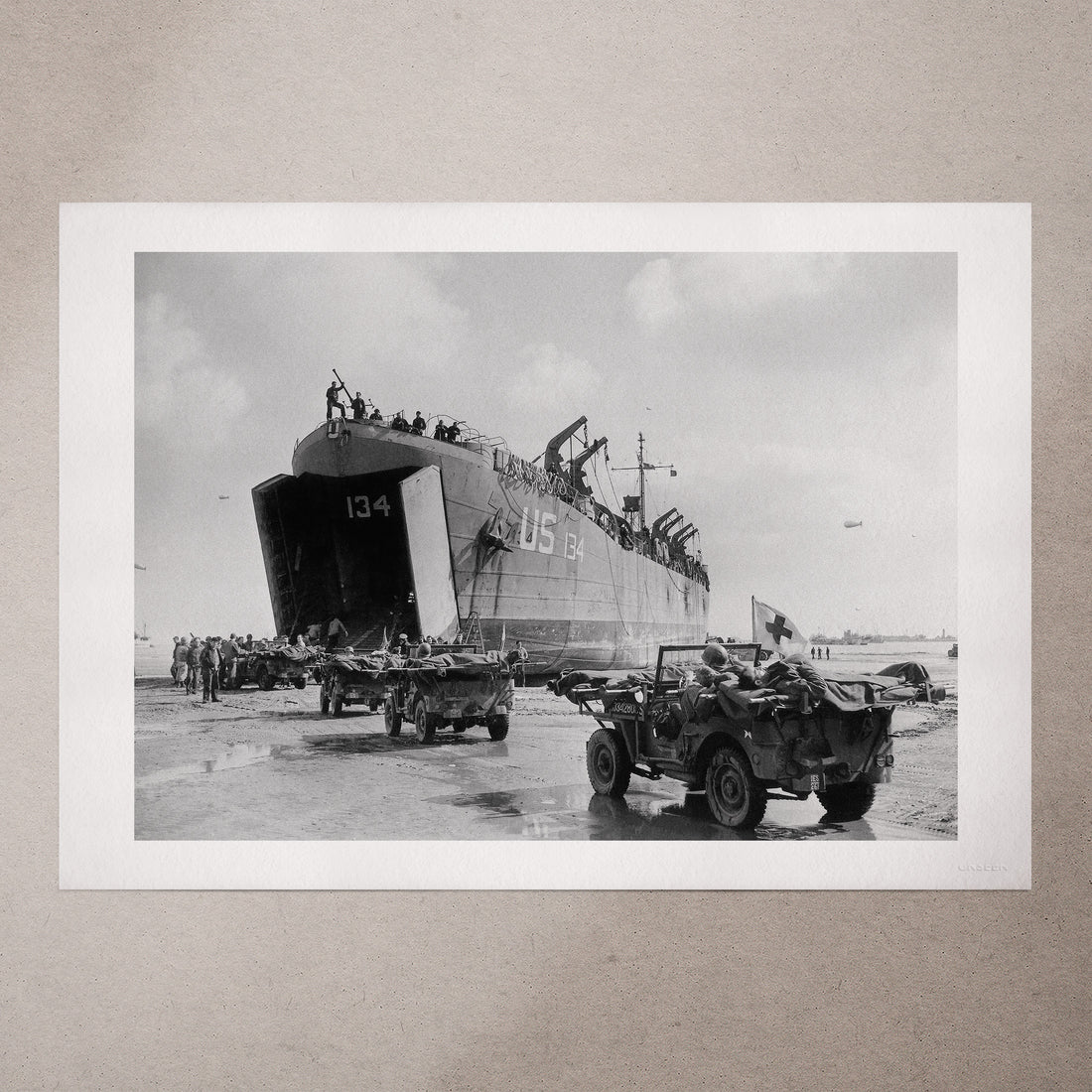 LST-134 by David Kerr, 1944
