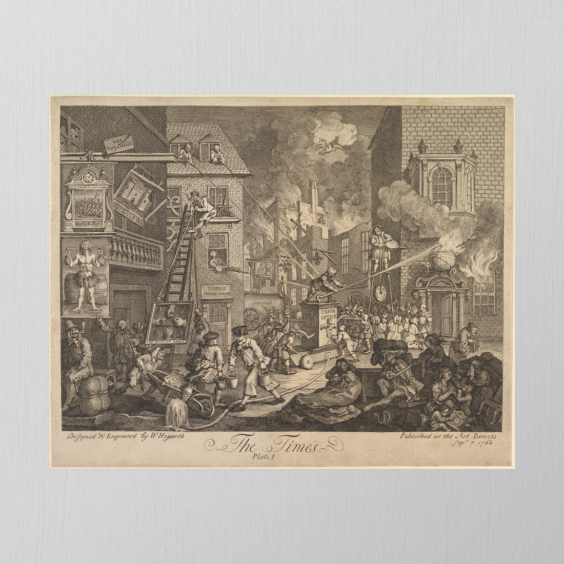 The Times by William Hogarth, 1762