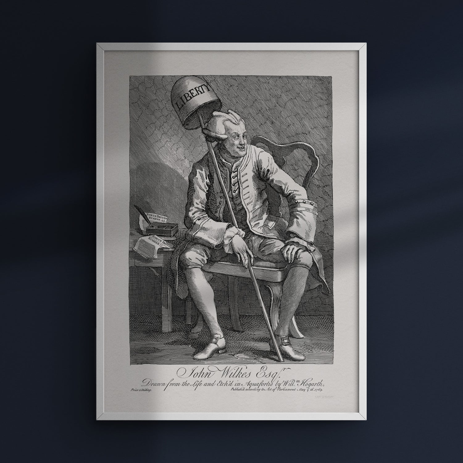 John Wilkes Esq by William Hogarth, 1763
