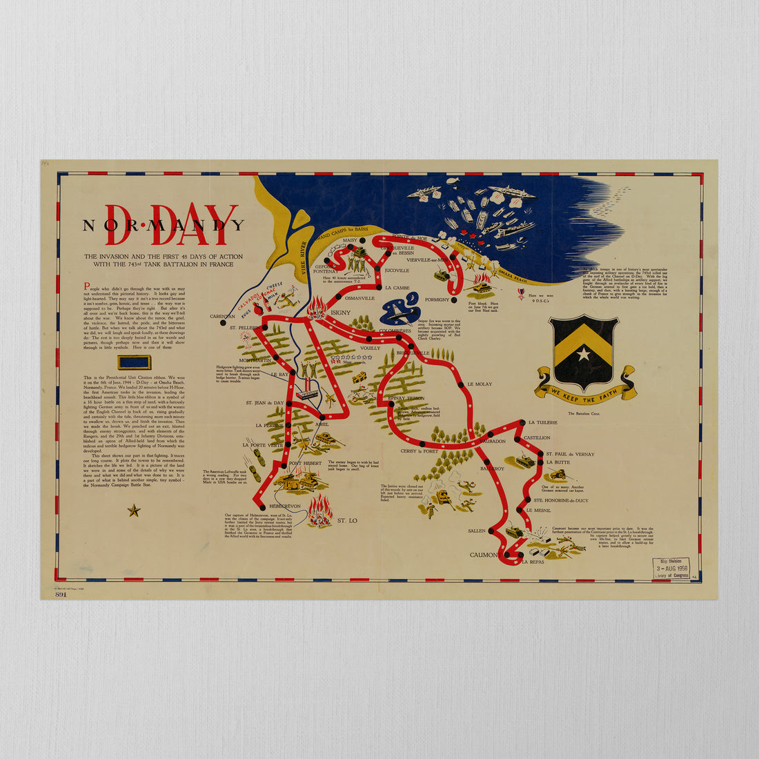D-Day Normandy 743 by Army Corps of Engineers, 1945