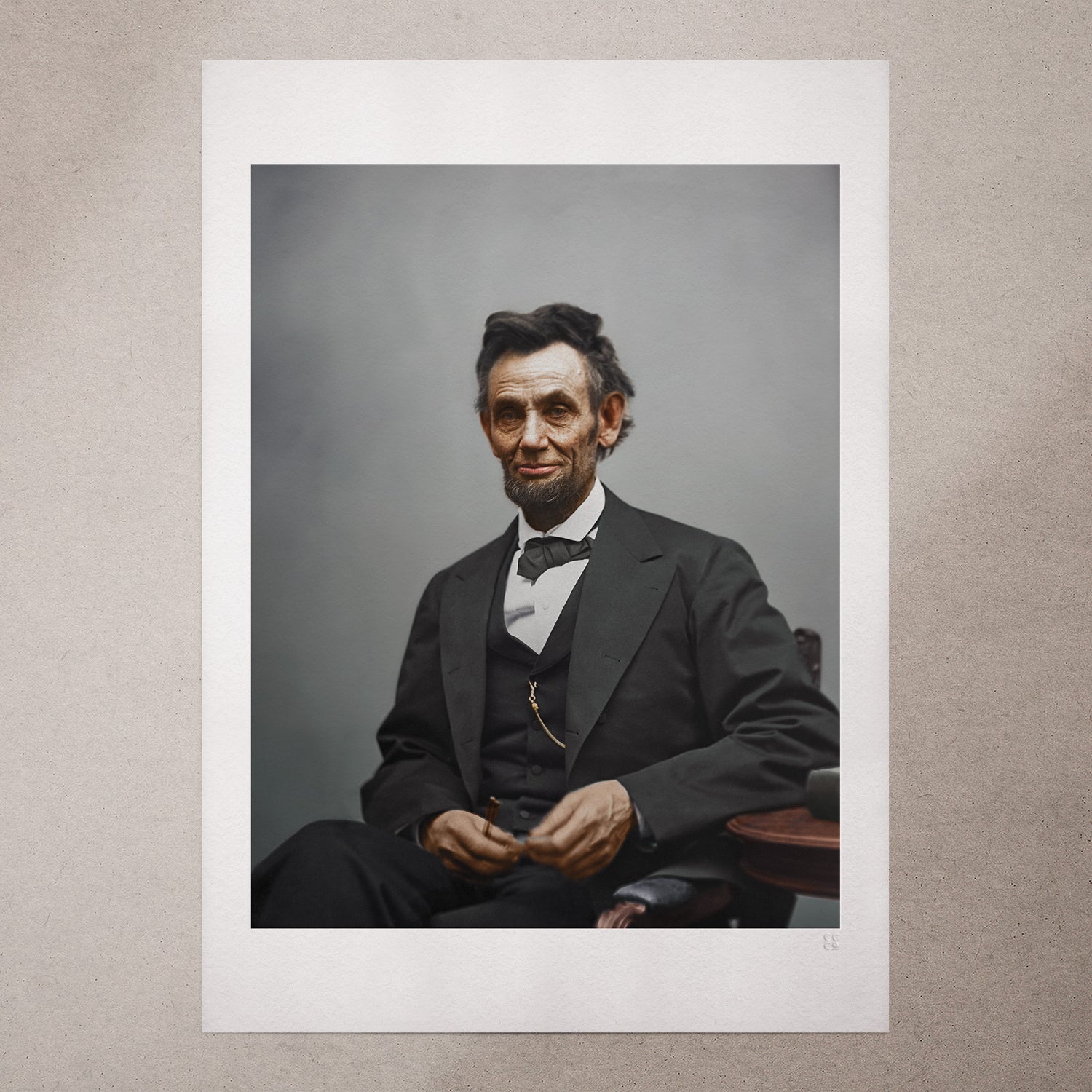 Abraham Lincoln, 1865, Colorized