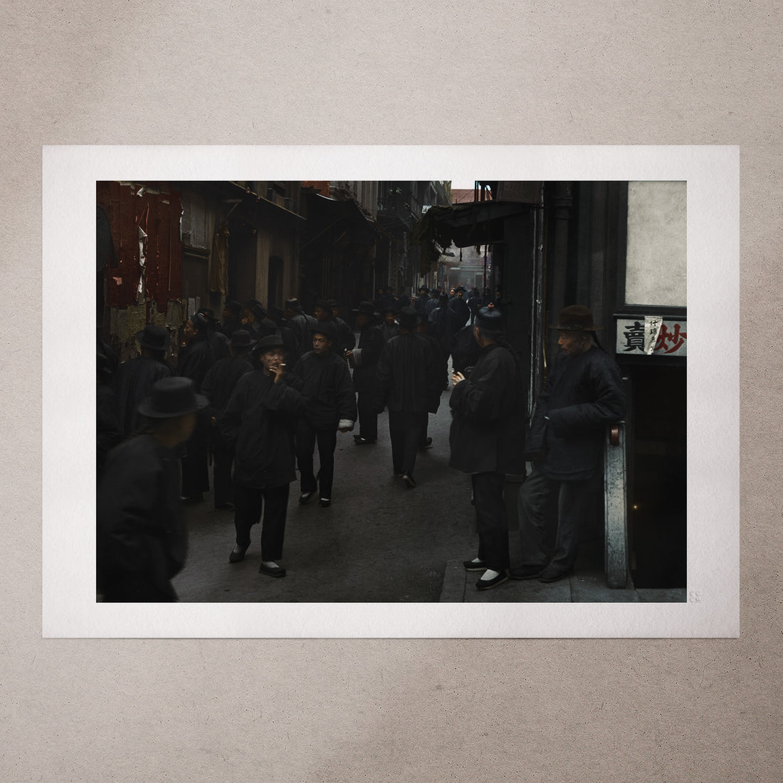 Street of Gamblers, 1896, Colorized