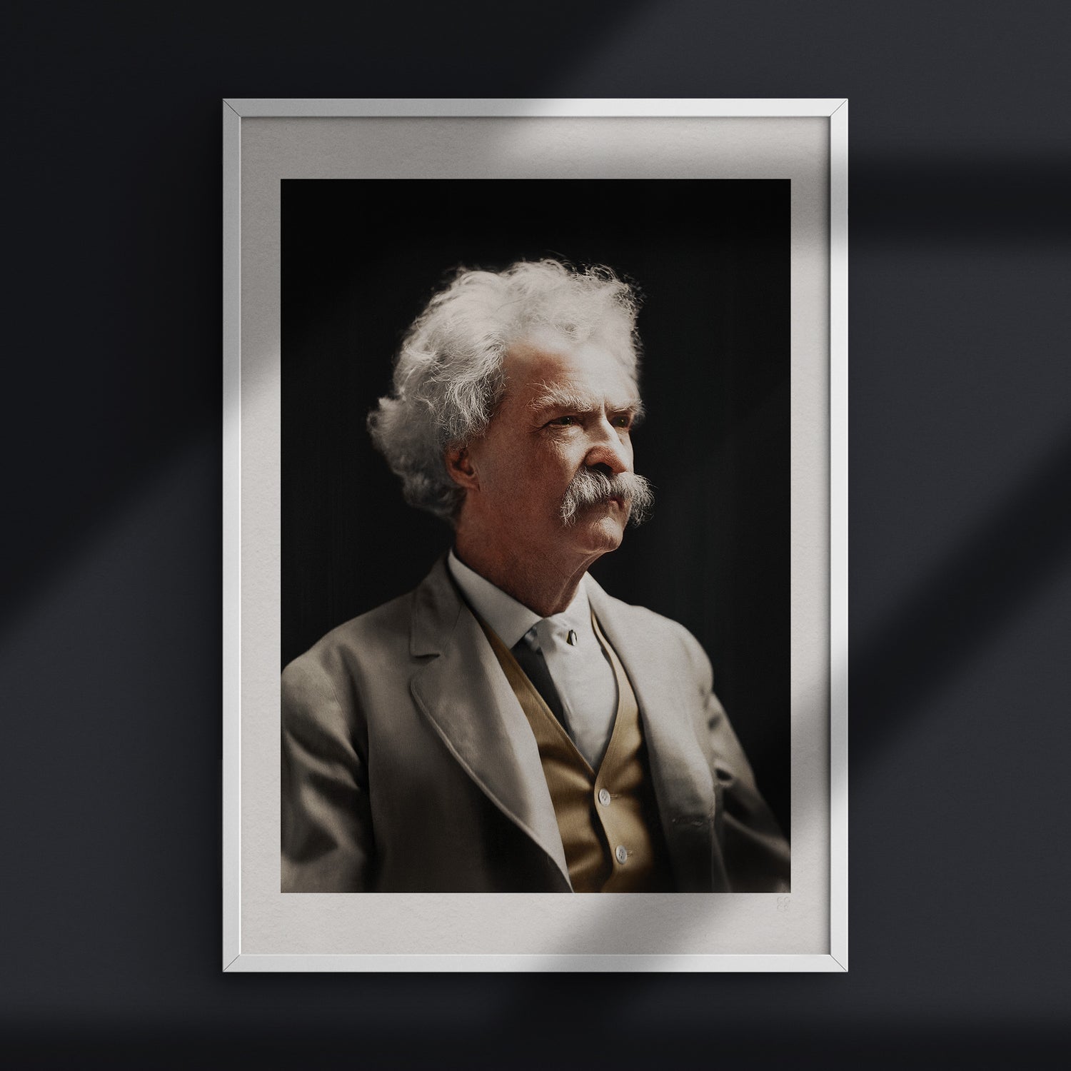 Mark Twain, 1906, Colorized