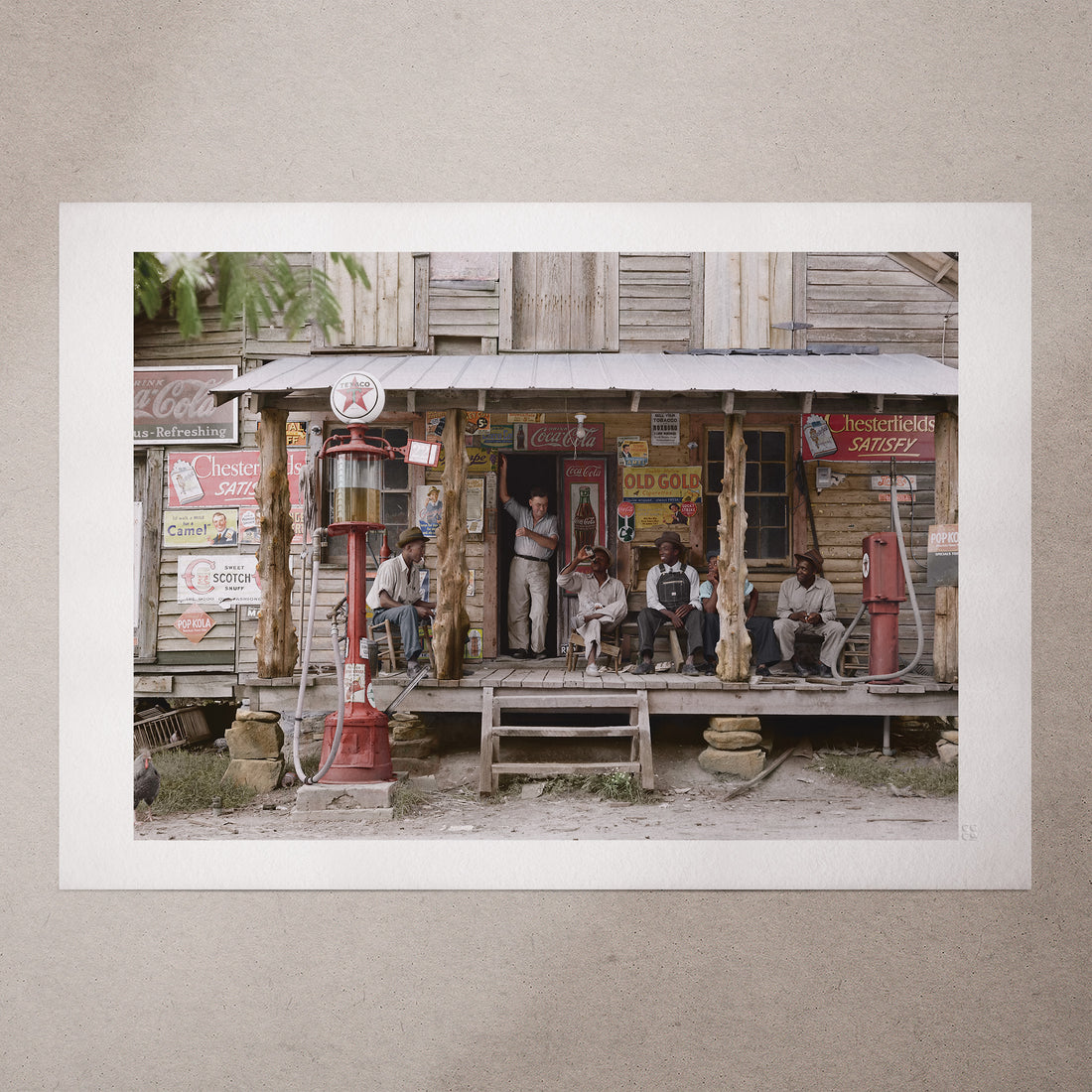 Country Store, 1939, Colorized