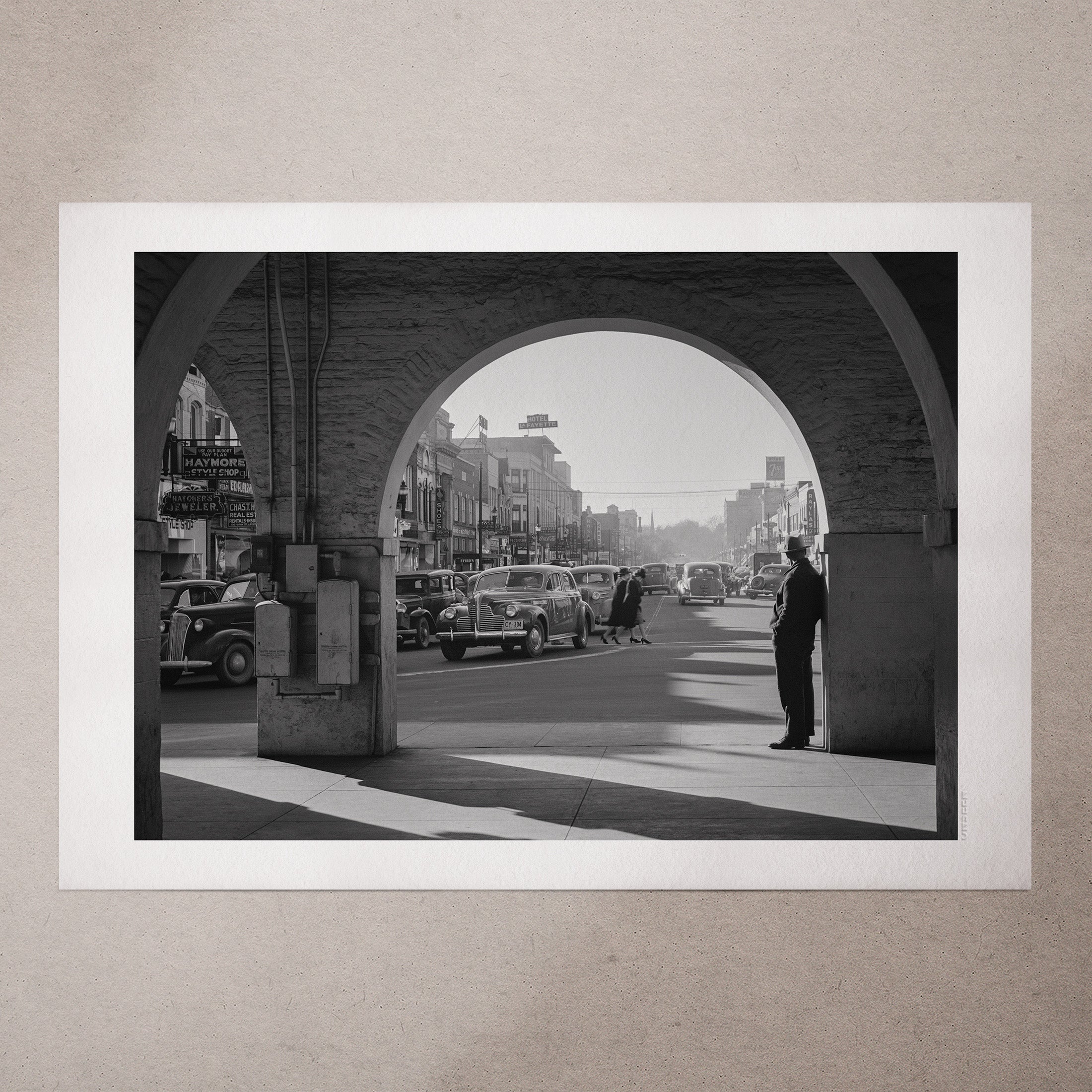 Main Street at Fayetteville by Jack Delano, 1941