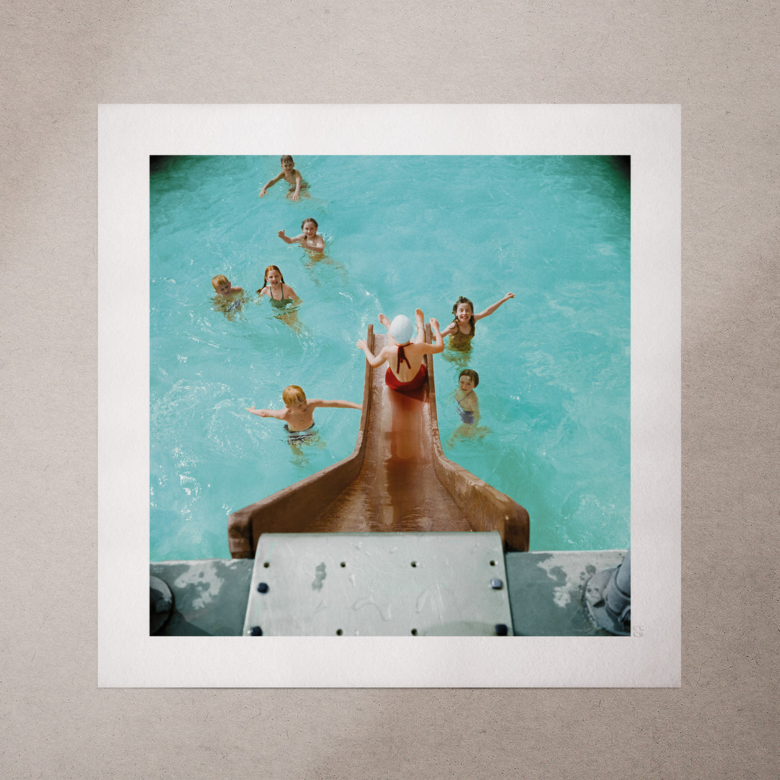 Greenbelt Swimmers, 1942, Colorized