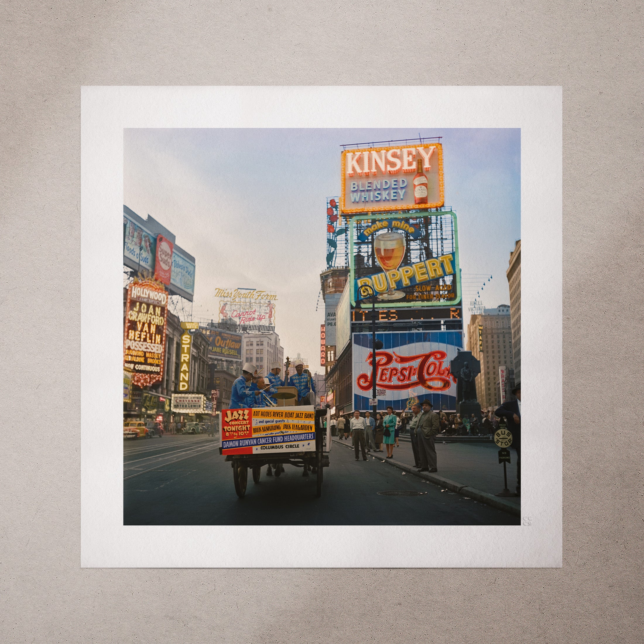 Times Square, 1947, Colorized