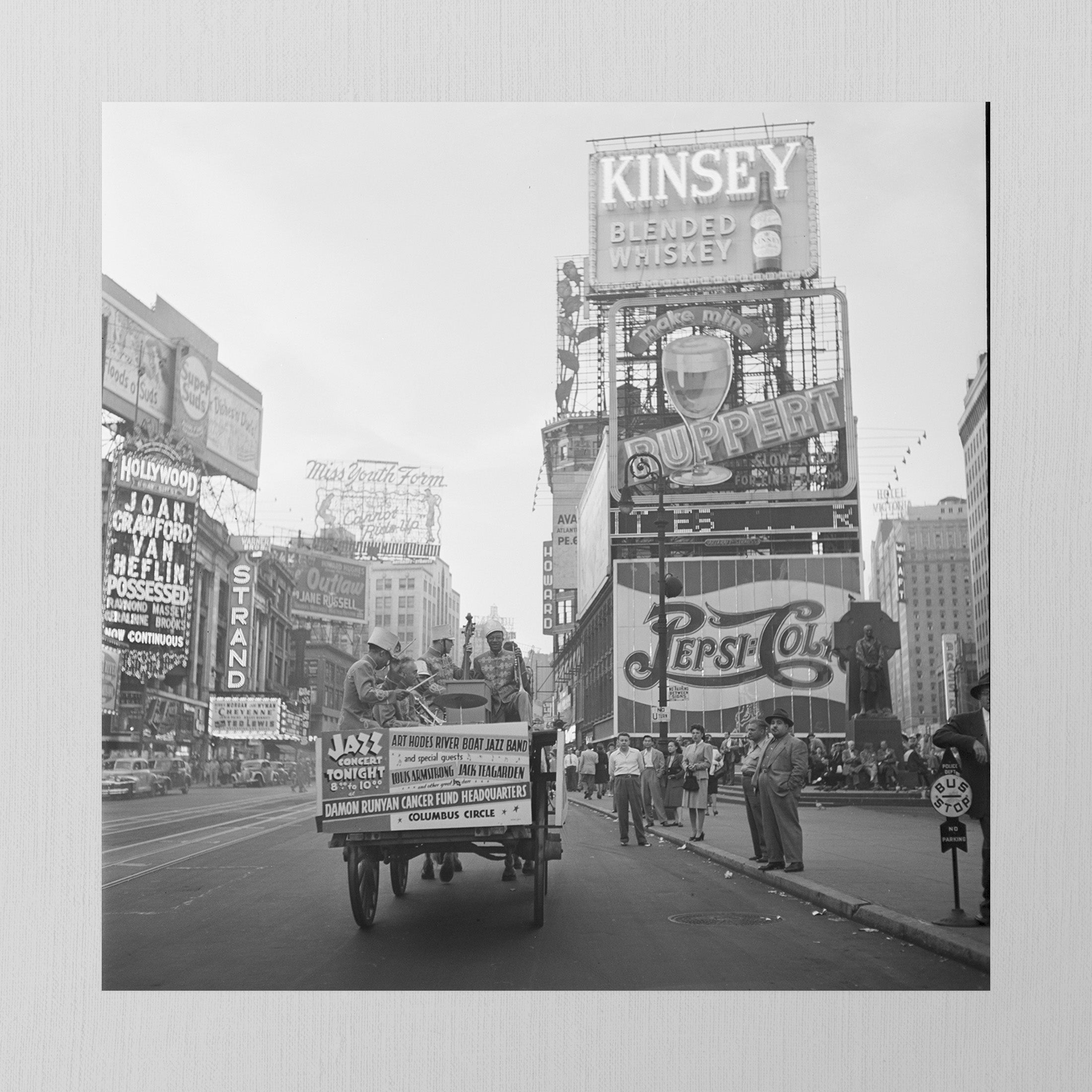 Times Square, 1947, Colorized